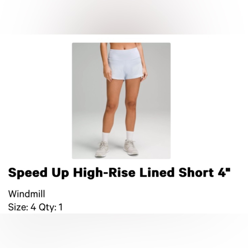 Lululemon Speed Up High-Rise Lined Short 4™